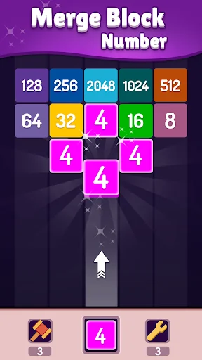 Merge Number : 2048 Puzzle Gam
