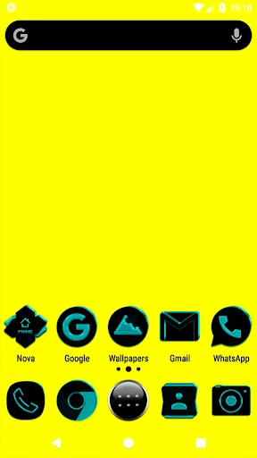 Black and Cyan Icon Pack