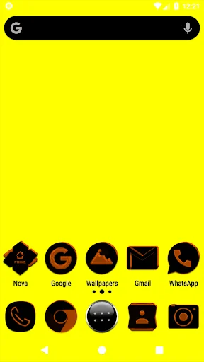 Black and Orange Icon Pack