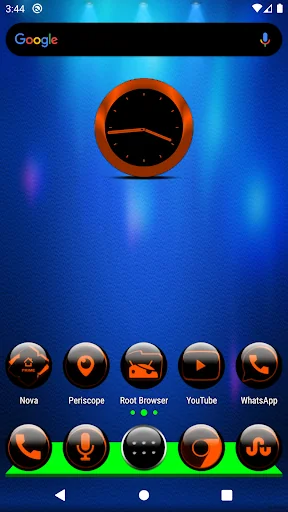 Orange Glass Orb Icon Pack