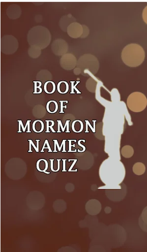 Book of Mormon Names Quiz