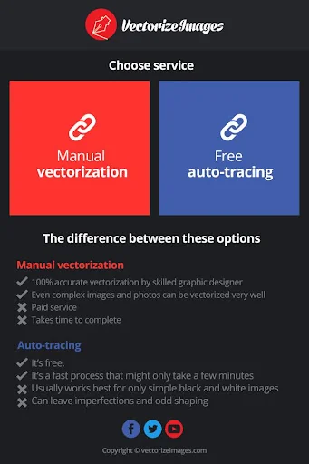 Online vectorization service