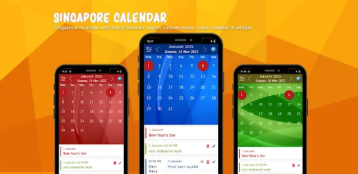 Singapore Calendar 2026
