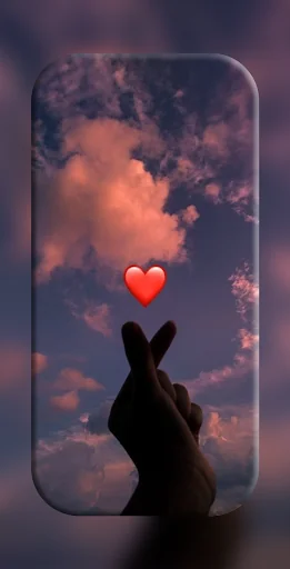 Finger Heart Wallpaper
