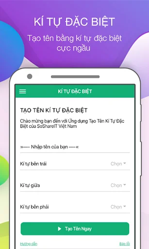 Kí Tự Đặc Biệt SoShareIT