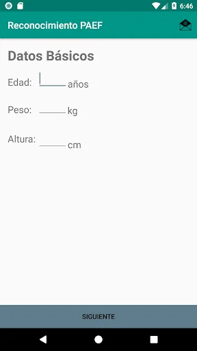 Reconocimiento PAEF