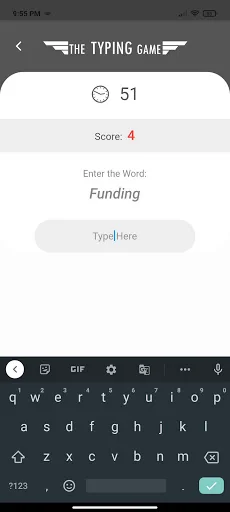 The Typing Game