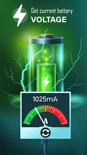 Ampere Battery Charging Meter