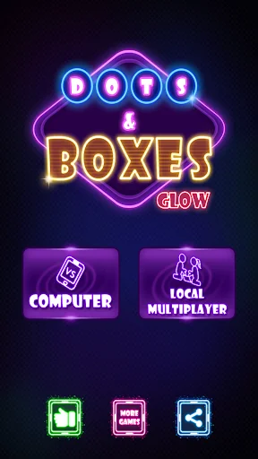 Dots & Boxes Glow: Offline Mul