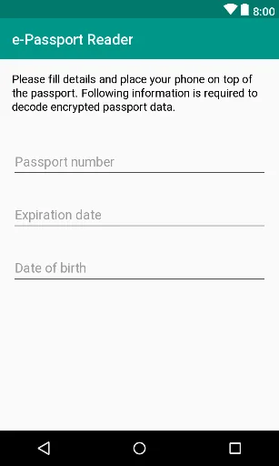 e-Passport NFC reader