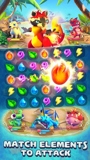Monster Tales: Match 3 Puzzle
