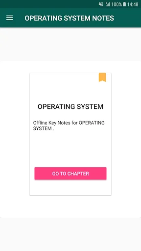 OPERATING SYSTEM NOTES