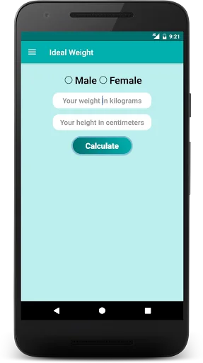 Ideal Weight - BMI Calculator