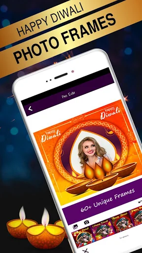 Happy Diwali Photo Frame 2022