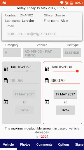 mContracts Car Inspection