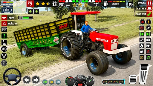 Indian Tractor Real Farming 3d screenshot 1