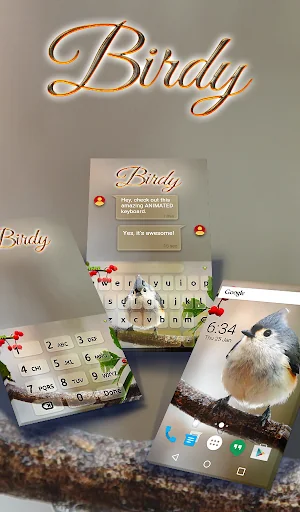 Bird Live Wallpaper + Keyboard