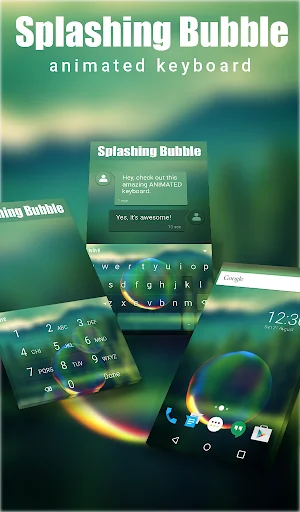 Splashing Bubble Keyboard