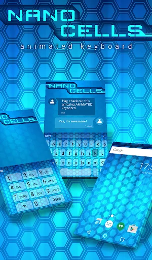 Nano Cells Animated Keyboard