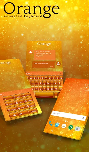 Orange Animated Keyboard