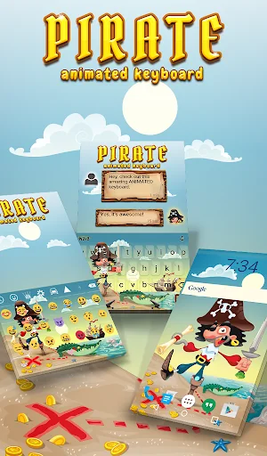 Pirate Animated Keyboard