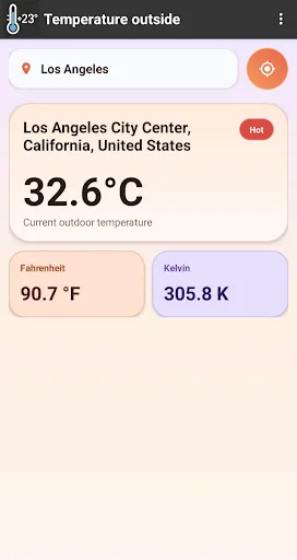 Outside temperature