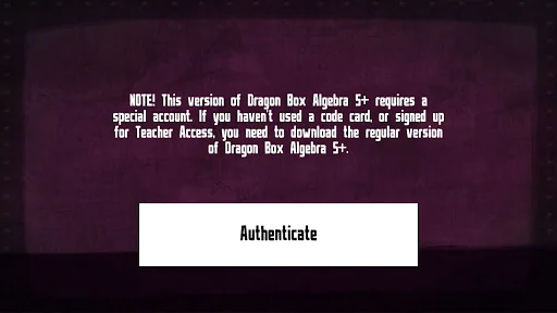 Login Access: DB Algebra 5+