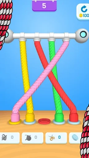 Twisted Tangle Knot 3D Game