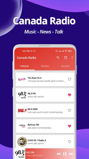 Canada Radio - Online FM Radio
