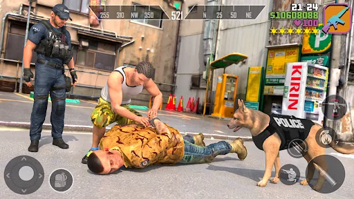Police Dog Subway Crime Shoot