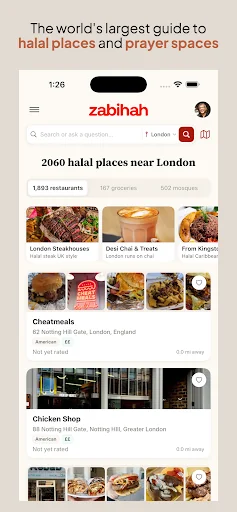 Zabihah: Halal food discovery