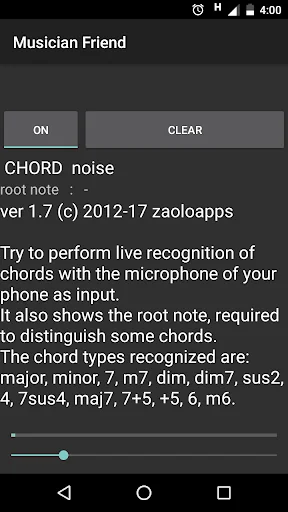 Musician Friend Chord Detector