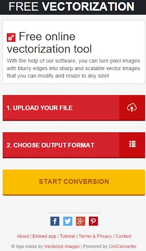 Vectorize images