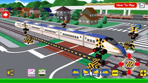 Railroad Crossing Train 3D