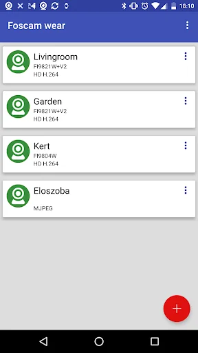 Foscam alarm for Android Wear
