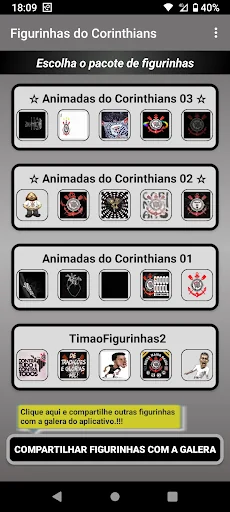 Figurinhas do Corinthians