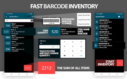 Barcode inventory stock take