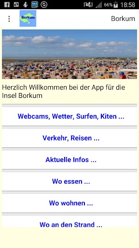 Borkum App für den Urlaub