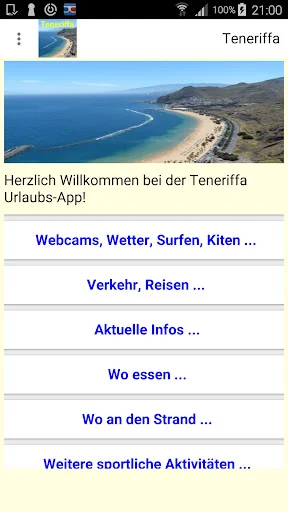 Teneriffa App für den Urlaub