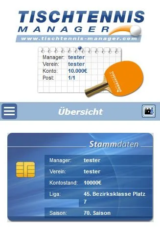 Tischtennis Manager