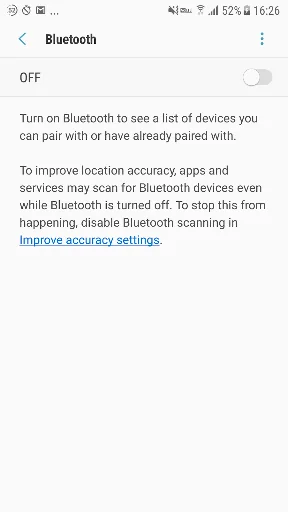Bluetooth Settings Shortcut