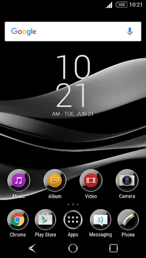Black Silver Theme for Xperia