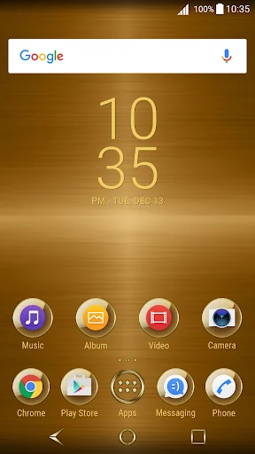 Gold Plated Theme for Xperia