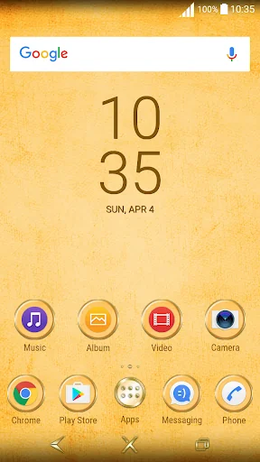 Ivory Gold - Theme for Xperia