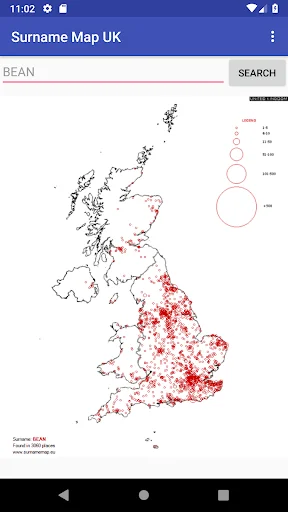 Surname Map UK