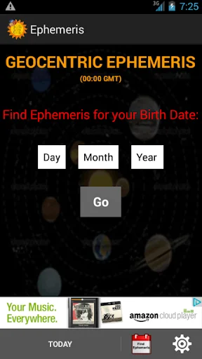 Ephemeris