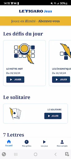 Figaro Jeux : Jeu mots fleches
