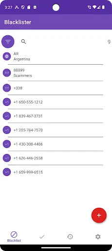 Blacklister - Call blocker