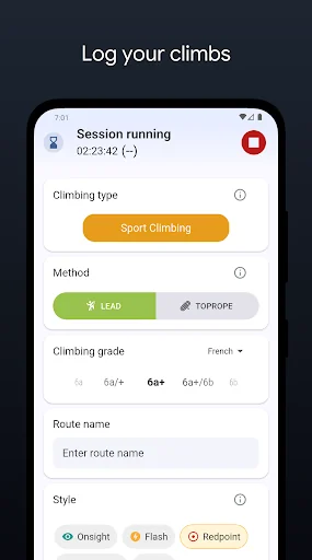 Climbing Tracker – Log & Stats