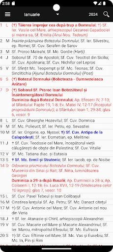 Calendar Ortodox